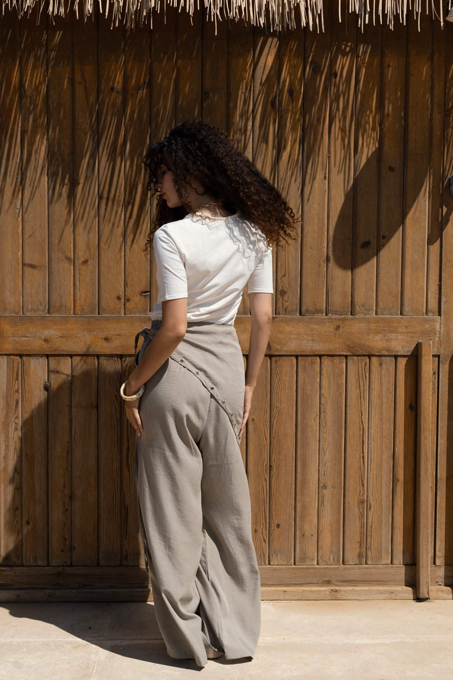 Ease Linen Pants -Olive