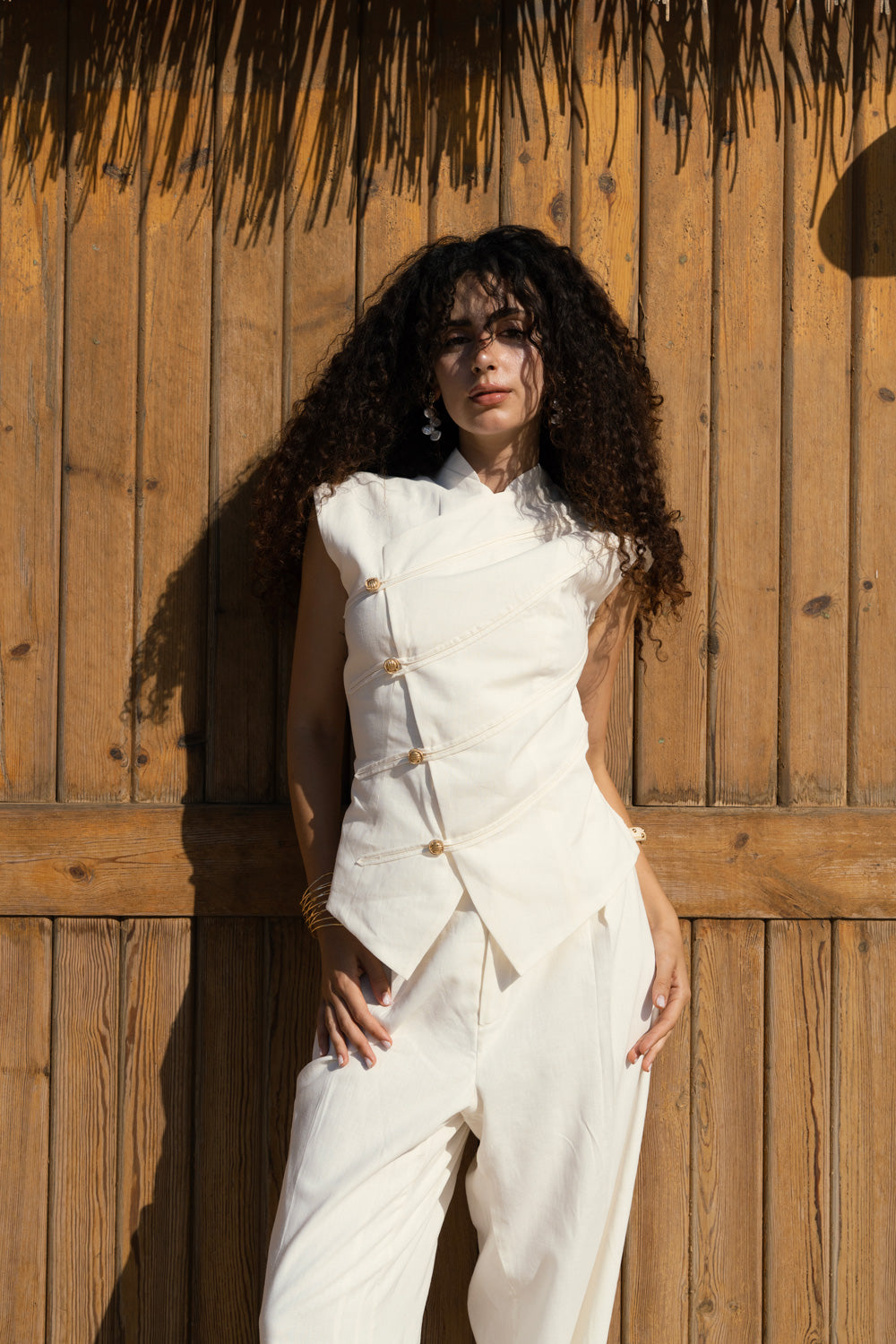 Contour vest - Offwhite