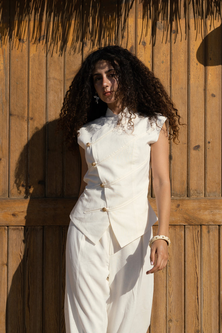Contour vest - Offwhite