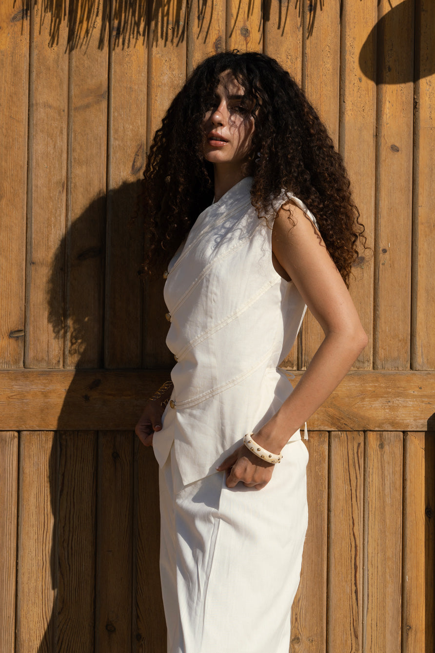 Contour vest - Offwhite