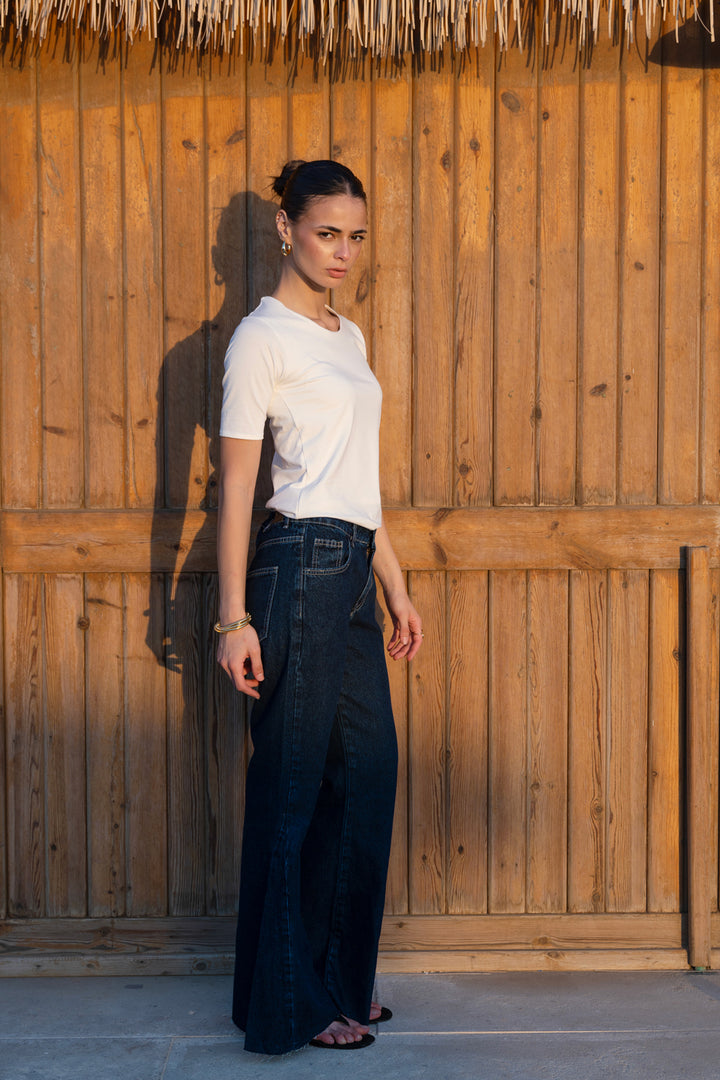 Midrise Flare jeans - Dark Blue