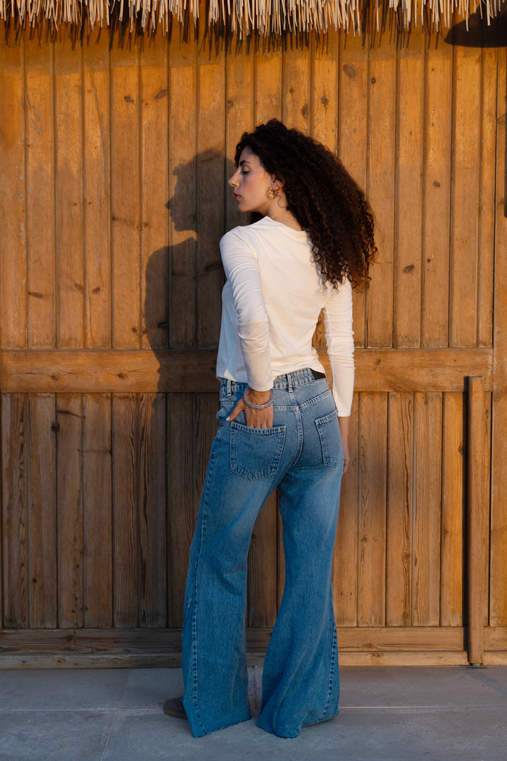Midrise Flare jeans - Light Blue