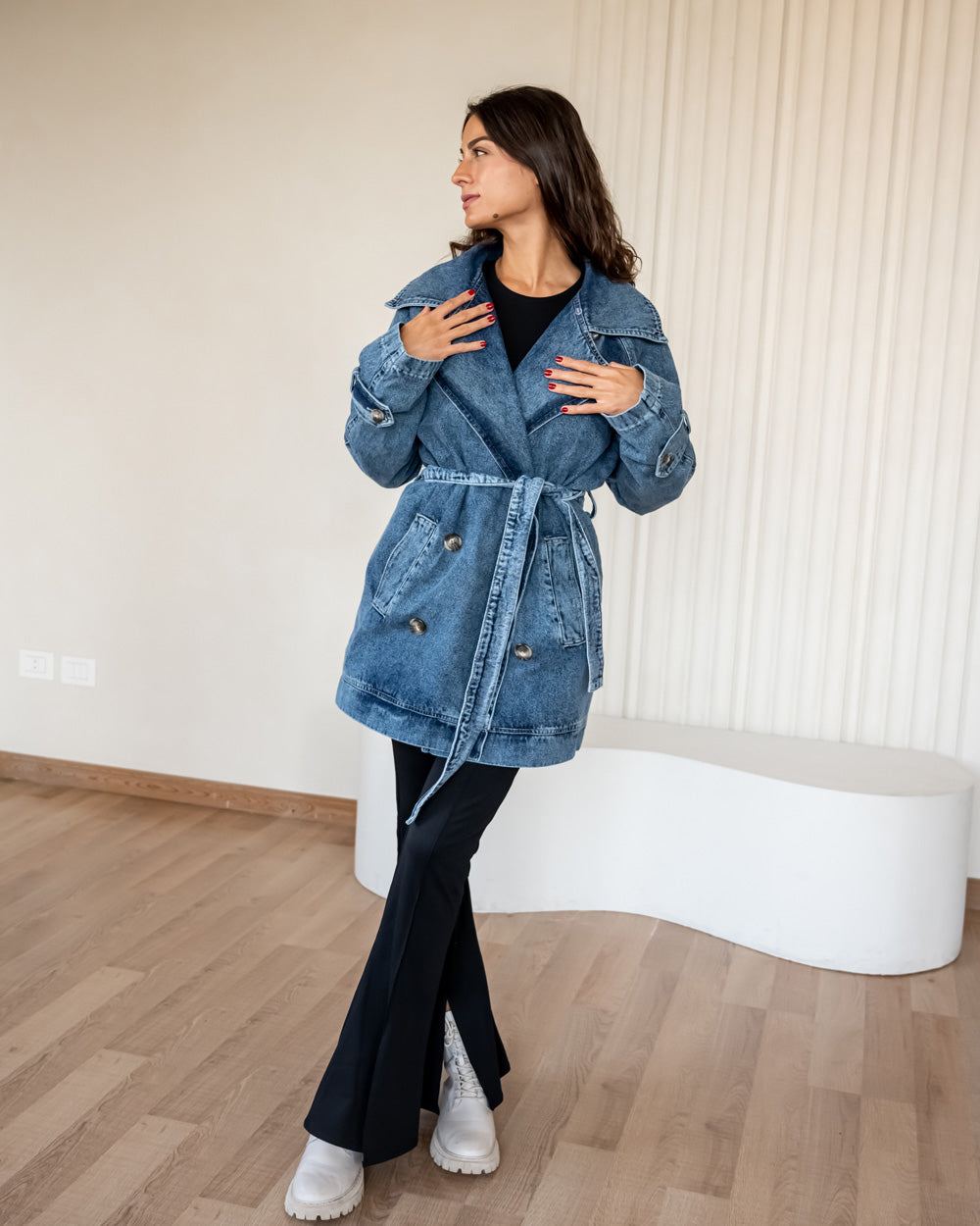 Denim/Fur jacket