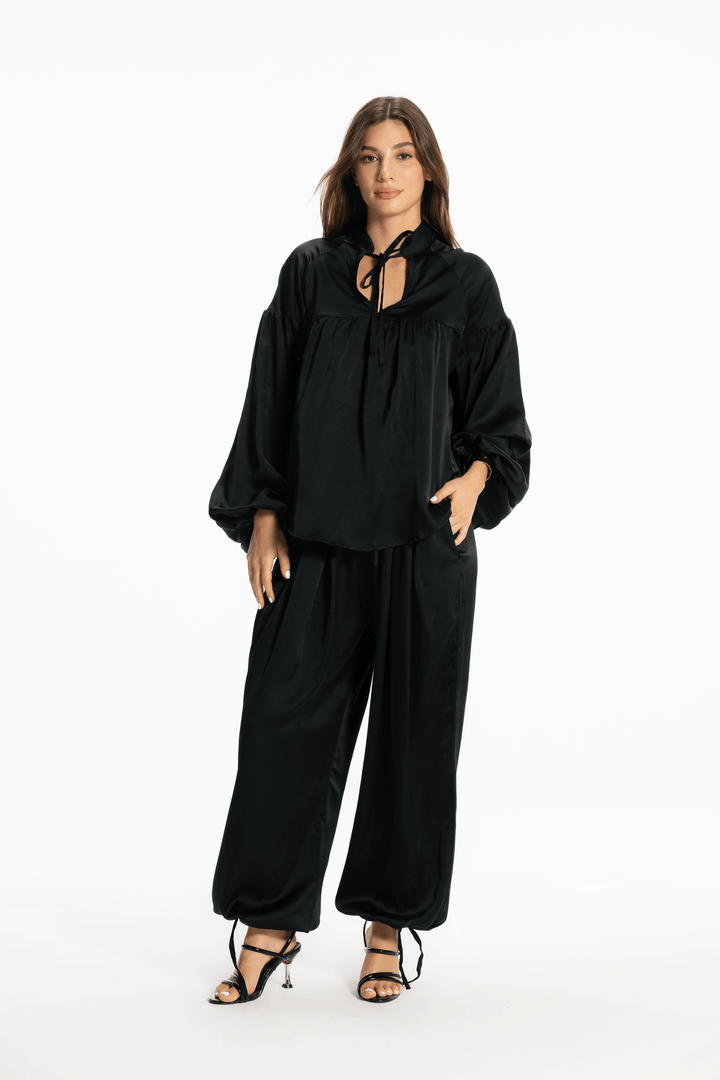 Allure satin set - Black