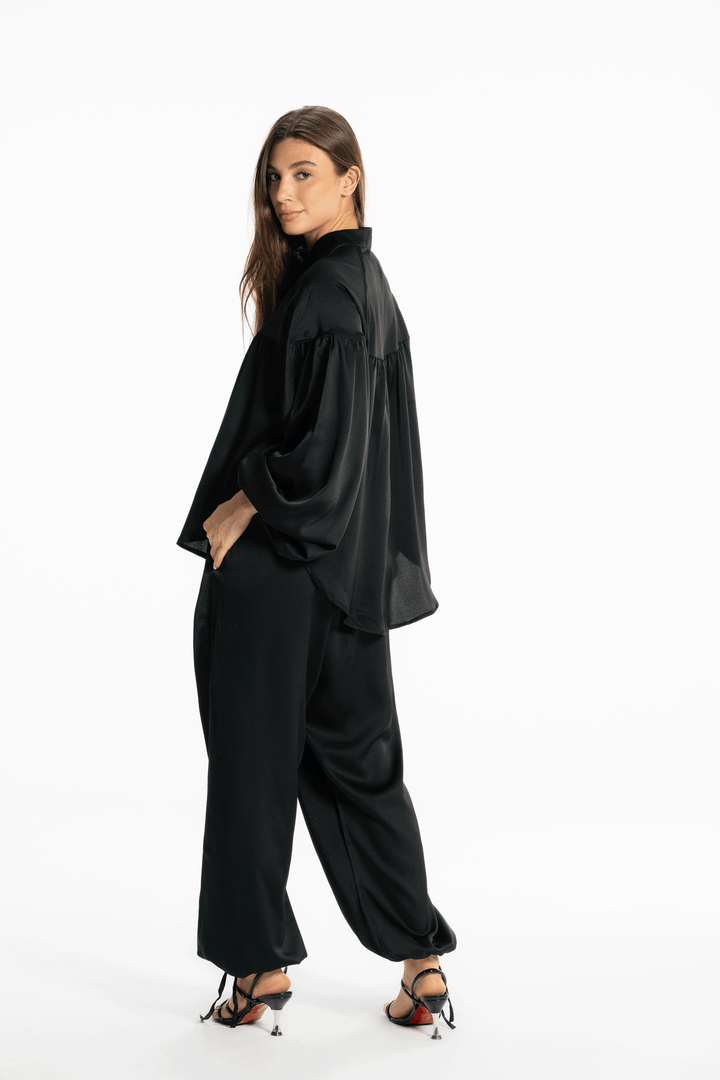 Allure satin set - Black