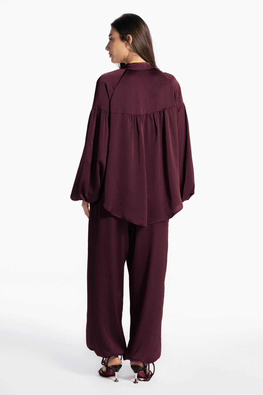 Allure satin set - Plum