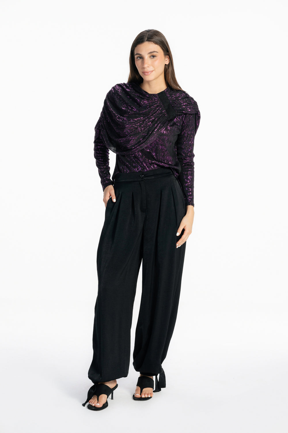 Drape Muse Top - Purple