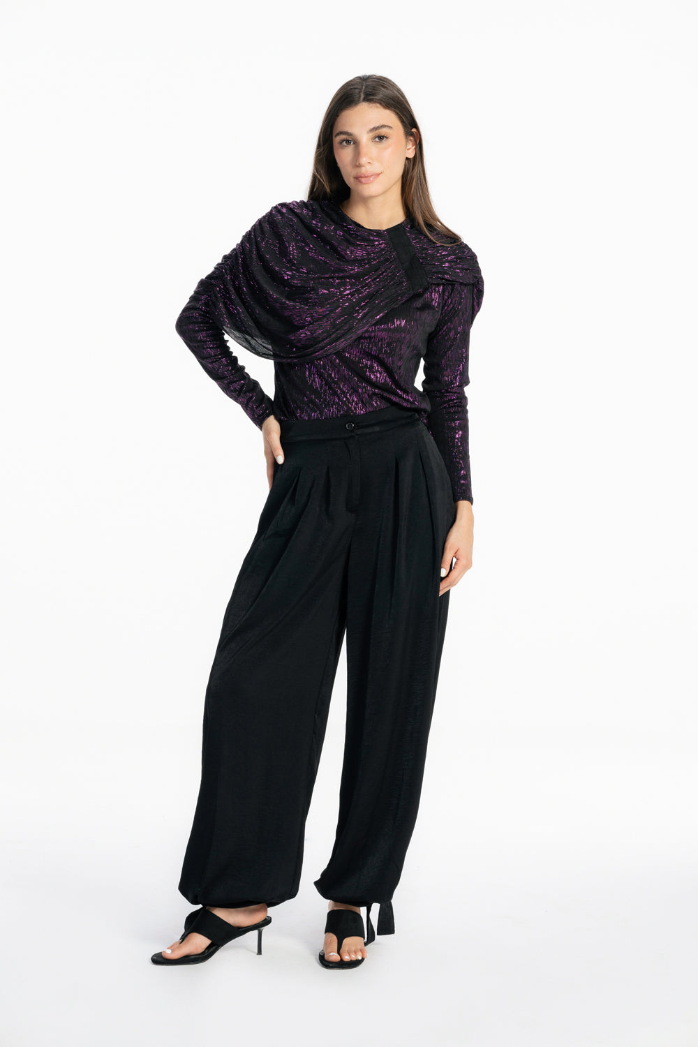 Drape Muse Top - Purple