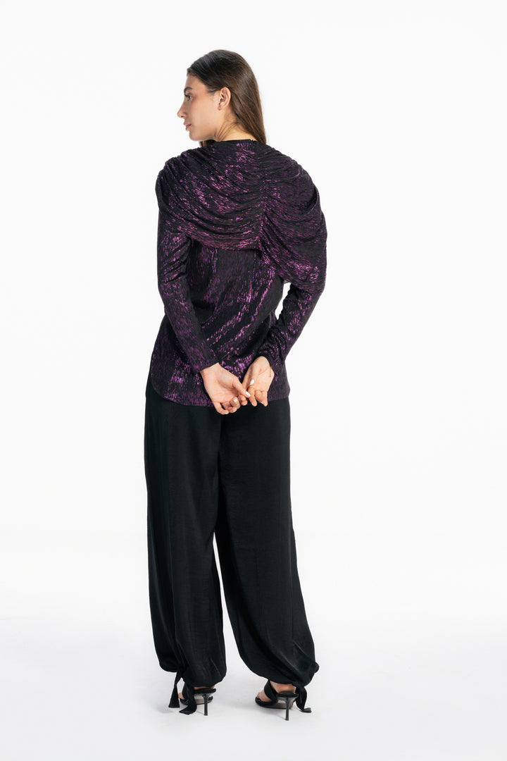 Drape Muse Top - Purple