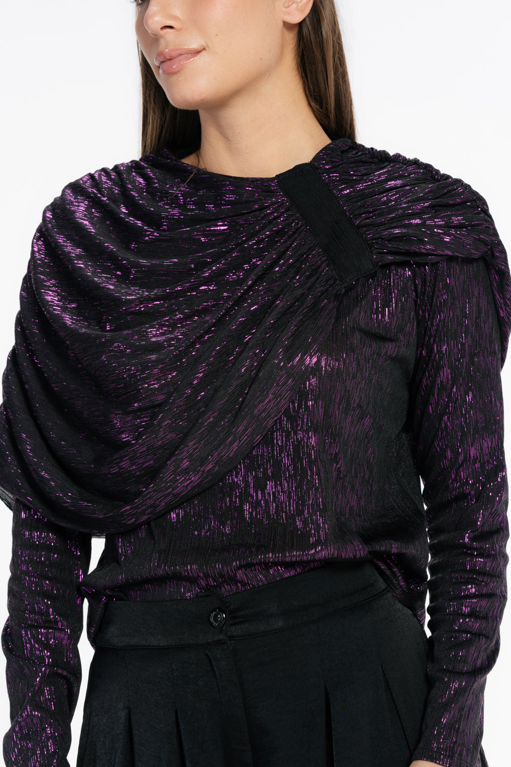 Drape Muse Top - Purple