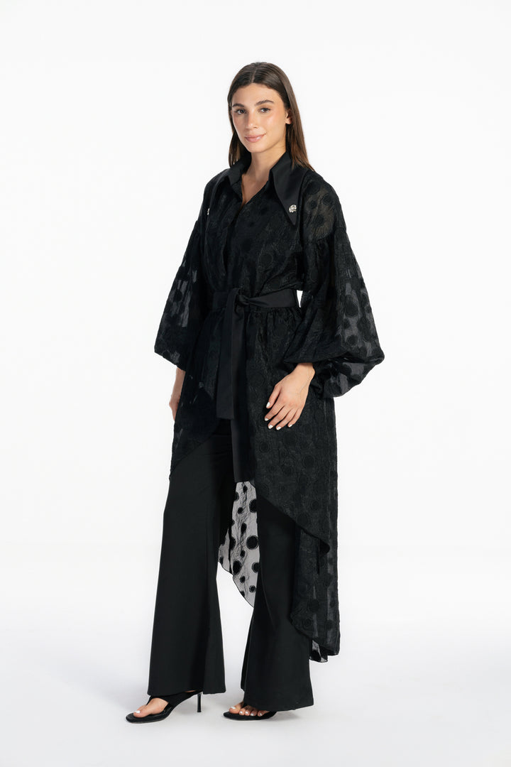 Sheer Muse Cardigan - Black