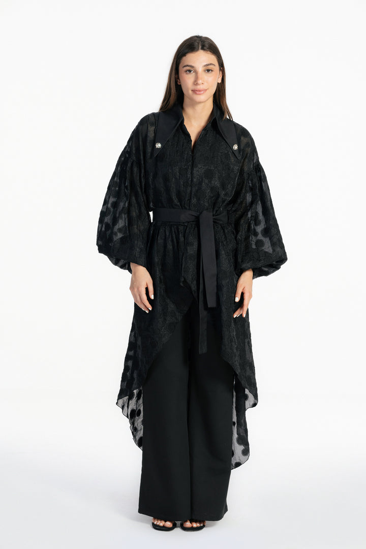 Sheer Muse Cardigan - Black