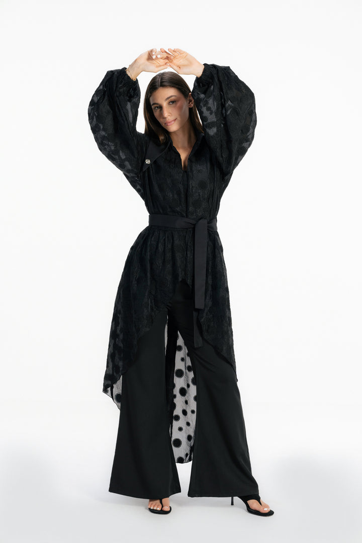 Sheer Muse Cardigan - Black