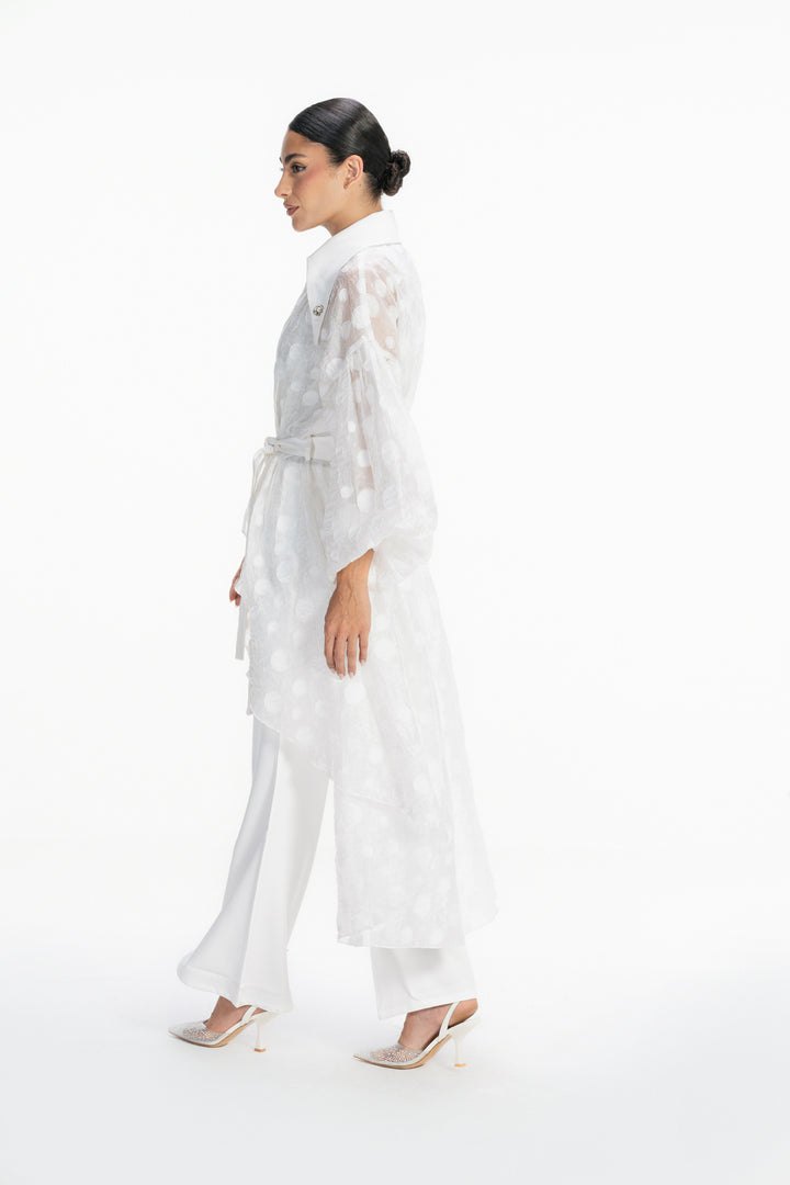 Sheer Muse Cardigan - White