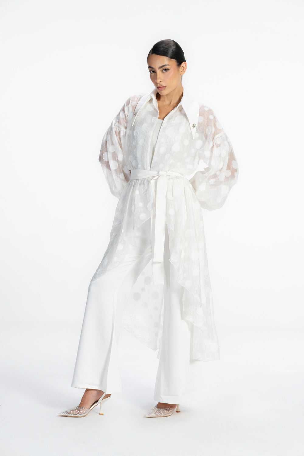 Sheer Muse Cardigan - White
