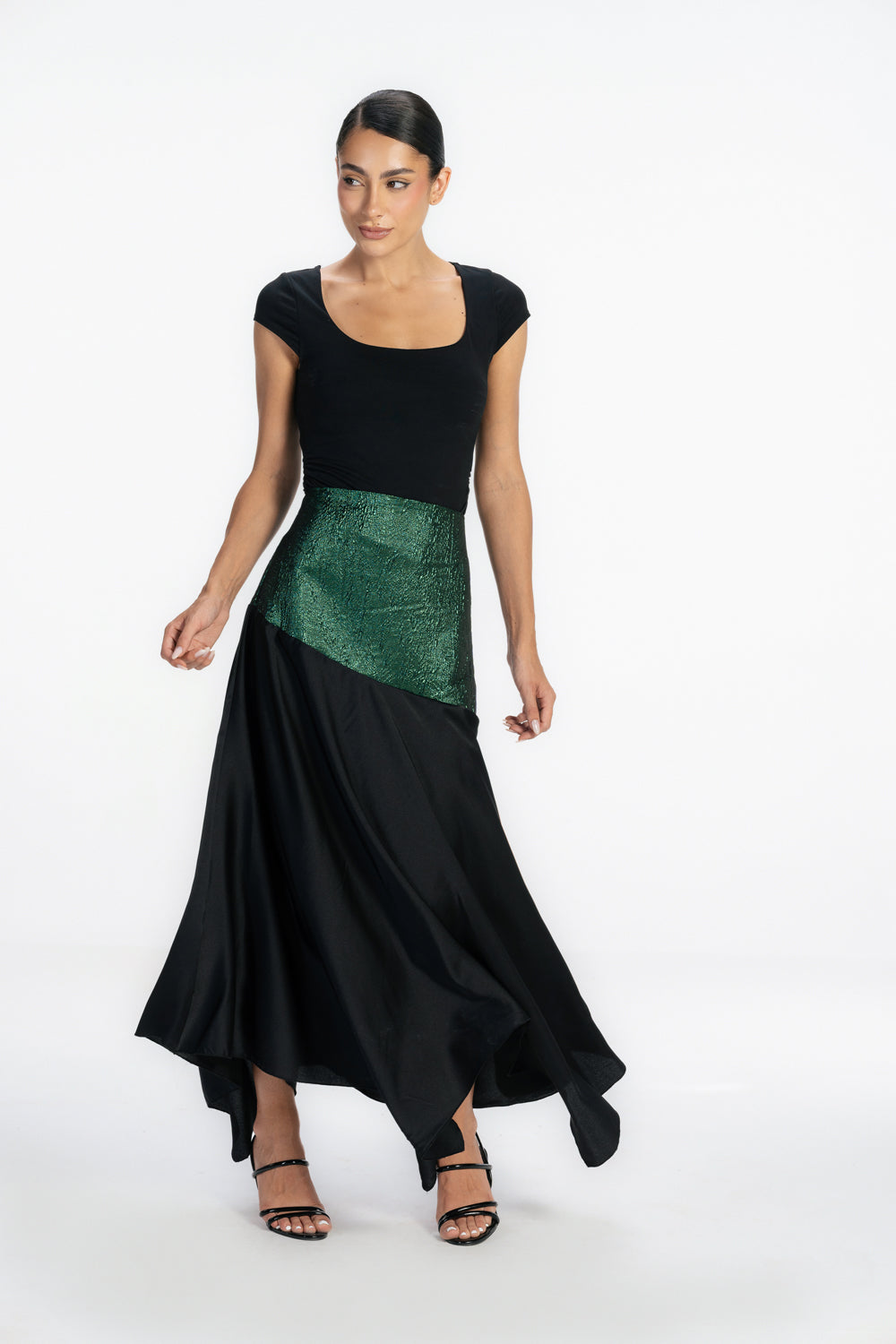 Shadow line Skirt - Green