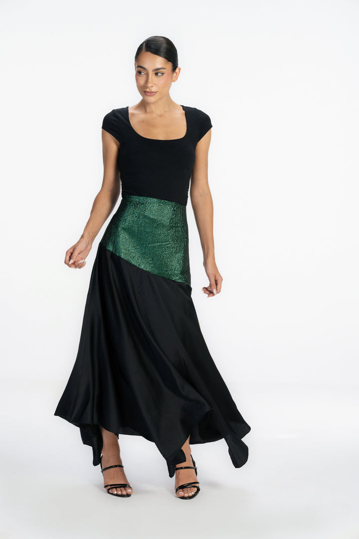 Shadow line Skirt - Green