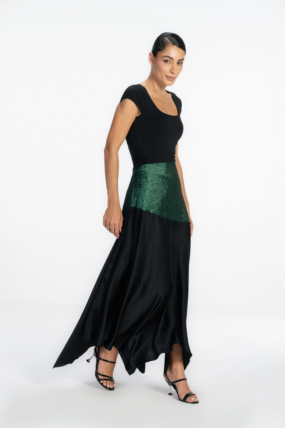 Shadow line Skirt - Green