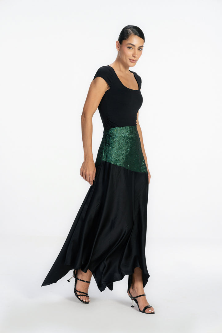 Shadow line Skirt - Green