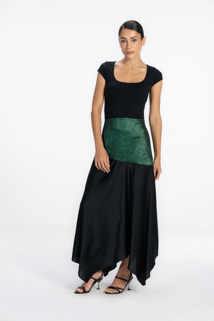 Shadow line Skirt - Green