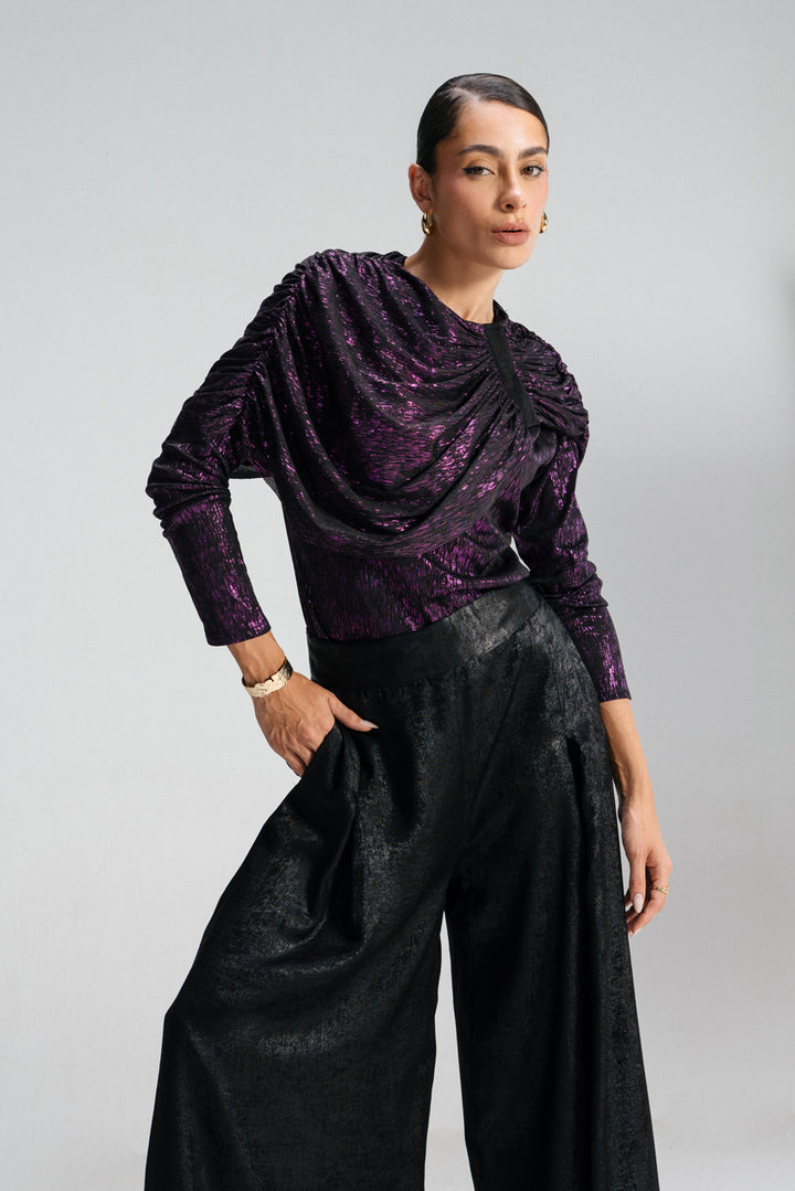 Drape Muse Top - Purple