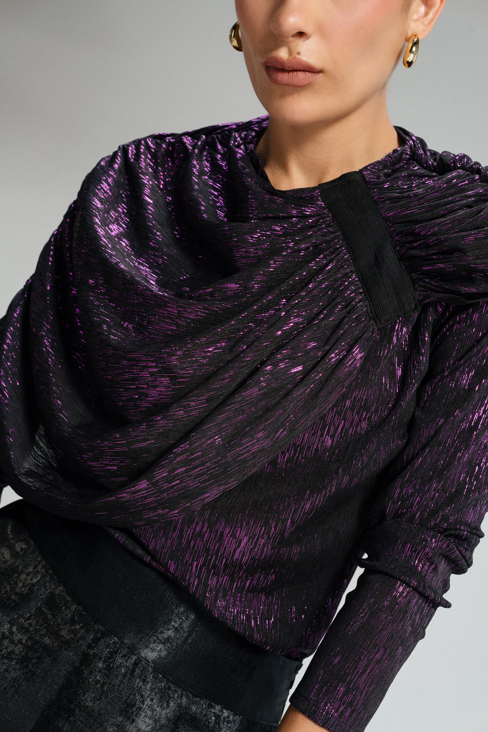 Drape Muse Top - Purple