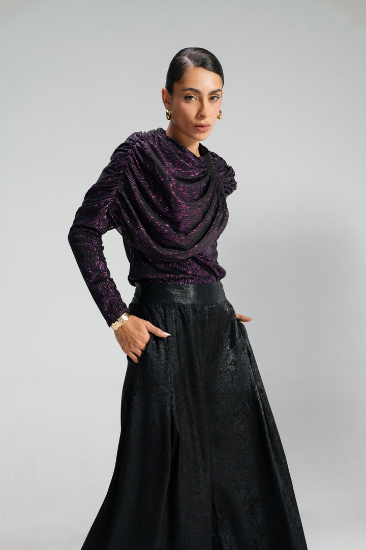 Drape Muse Top - Purple