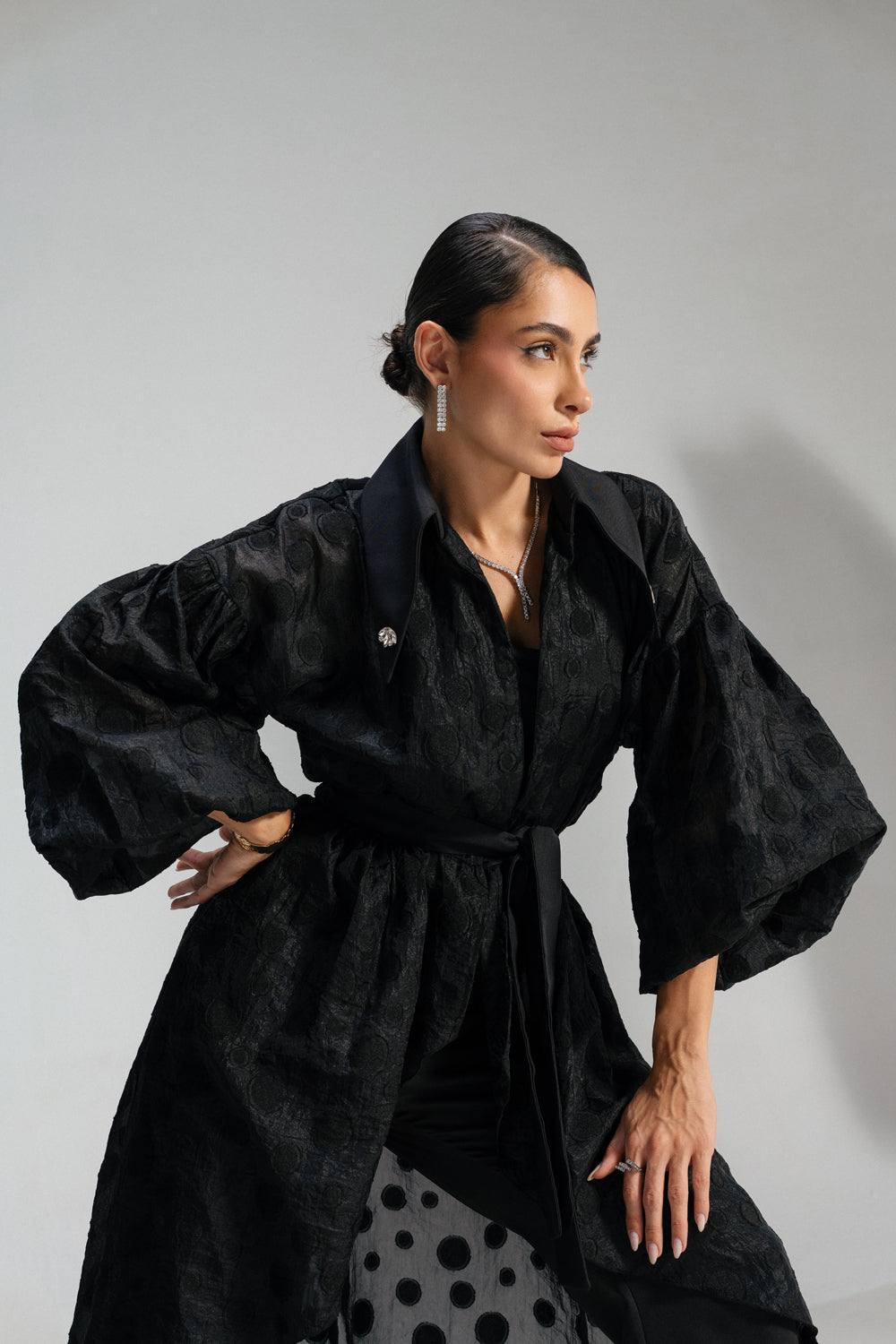 Sheer Muse Cardigan - Black