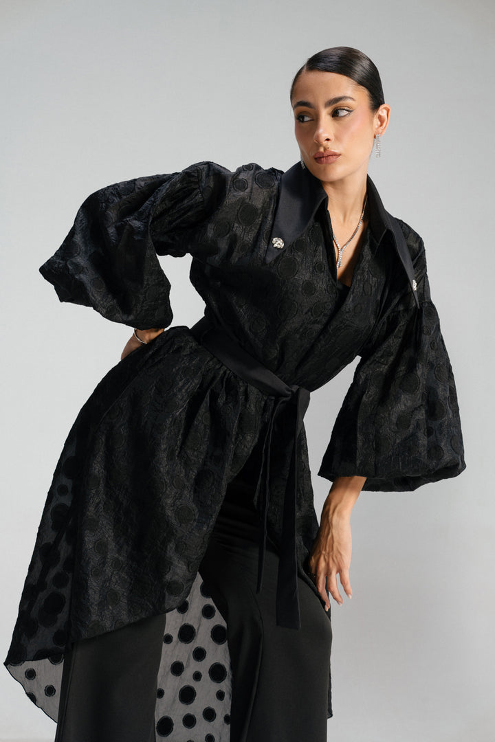 Sheer Muse Cardigan - Black