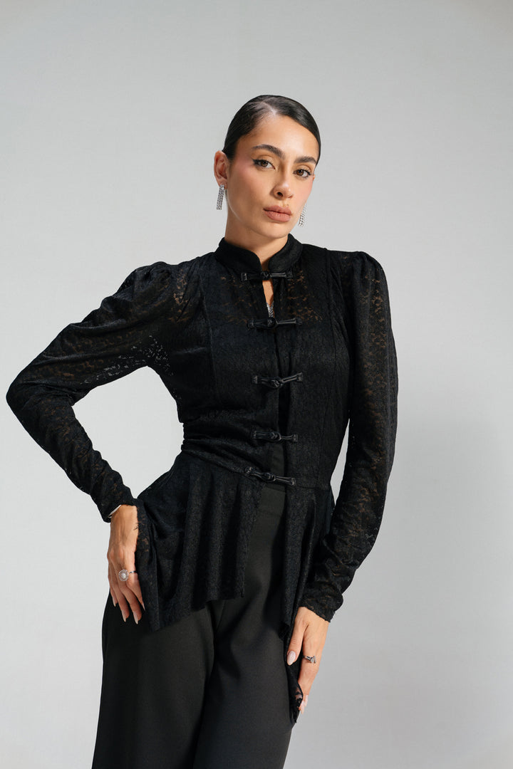 Allure Lace top - Black