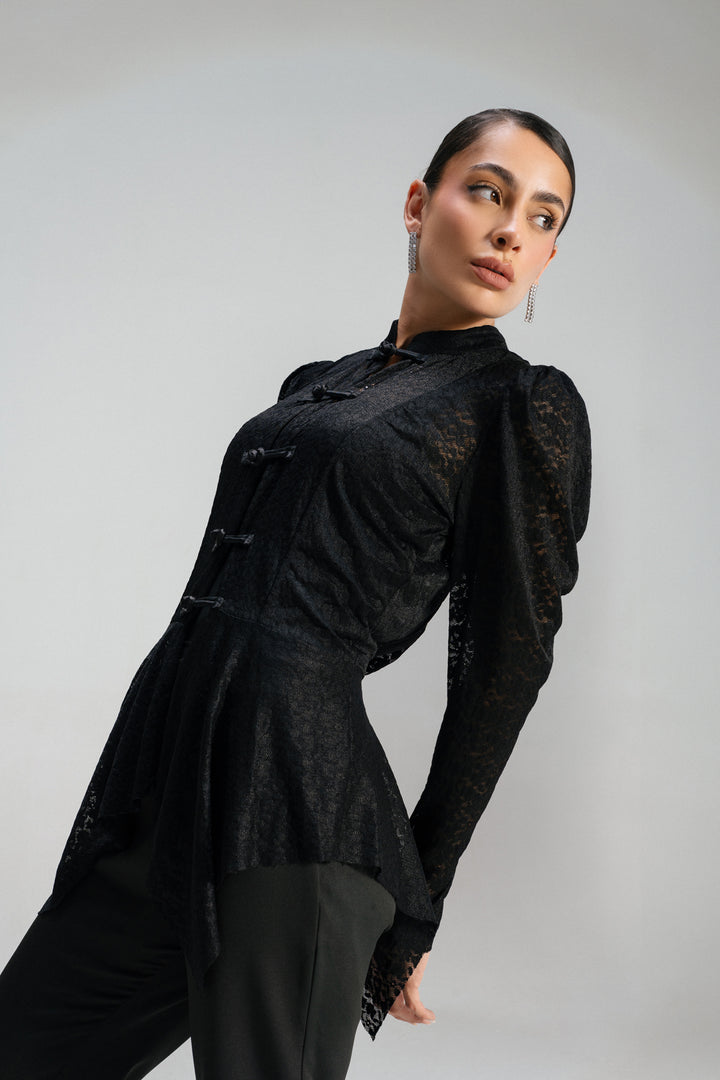 Allure Lace top - Black
