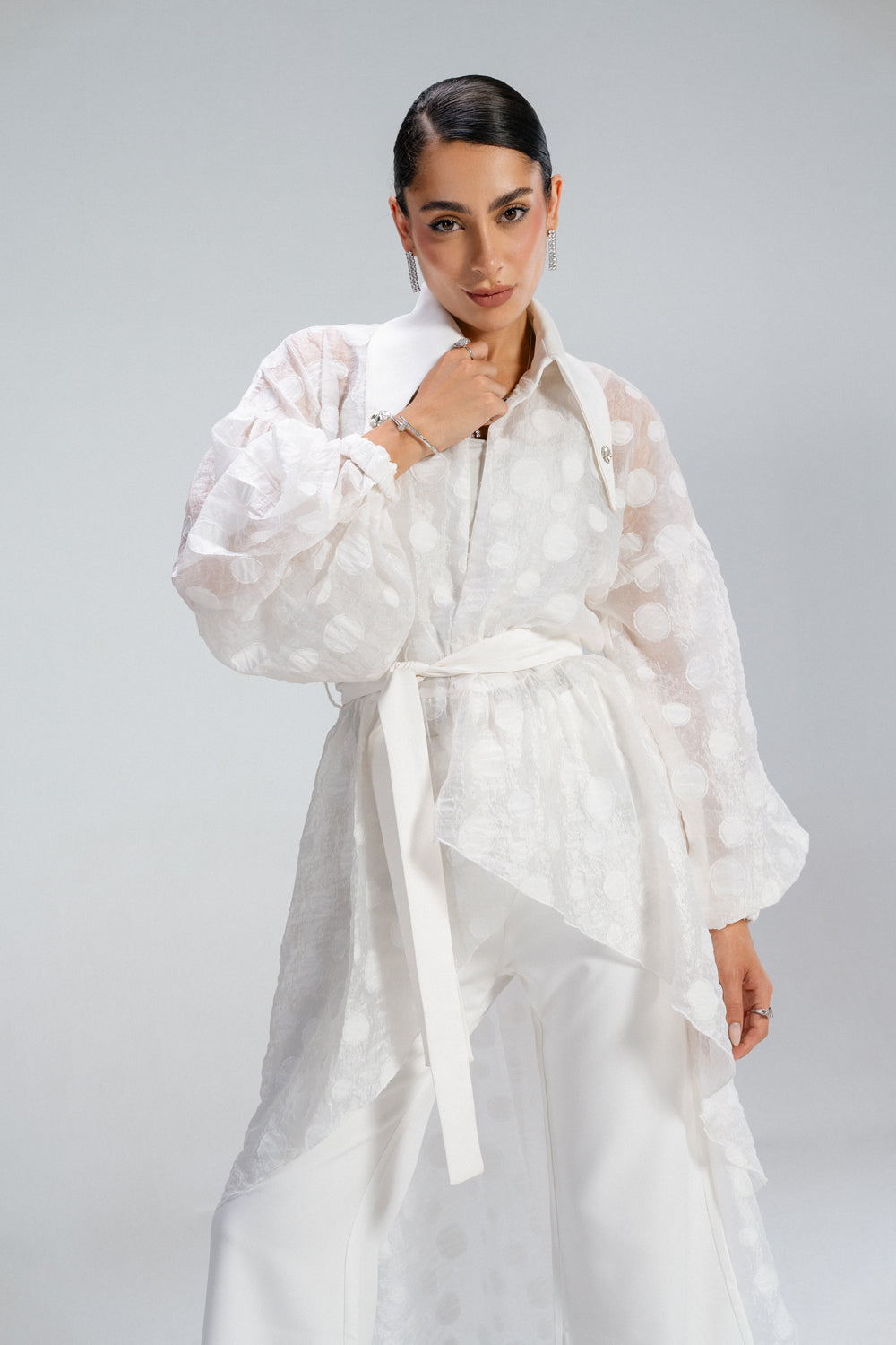 Sheer Muse Cardigan - White