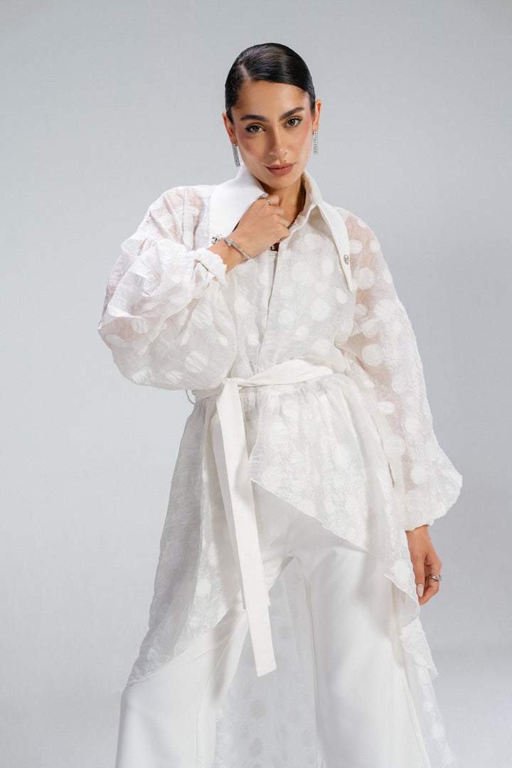 Sheer Muse Cardigan - White