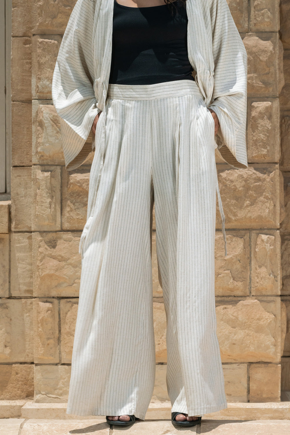 The Stripes Linen Set