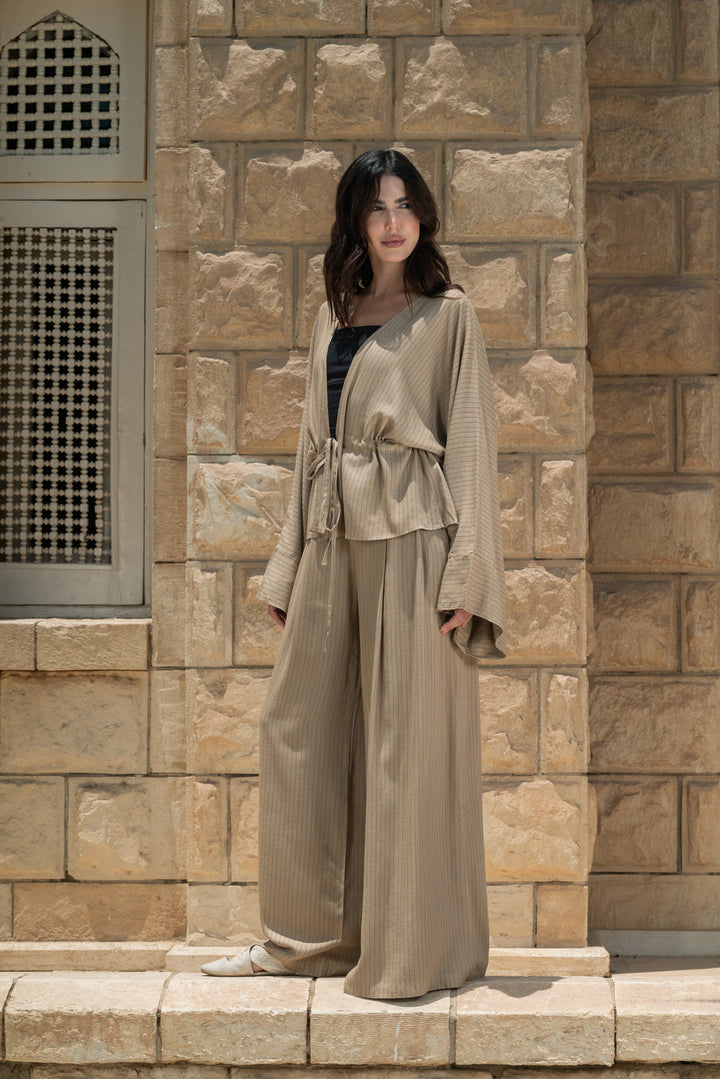 The Stripes Linen Set
