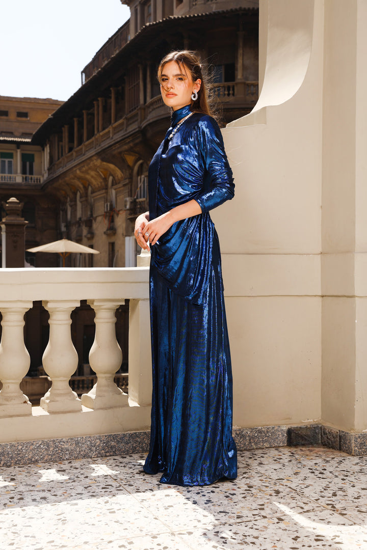 Draped Twilight Set - Blue