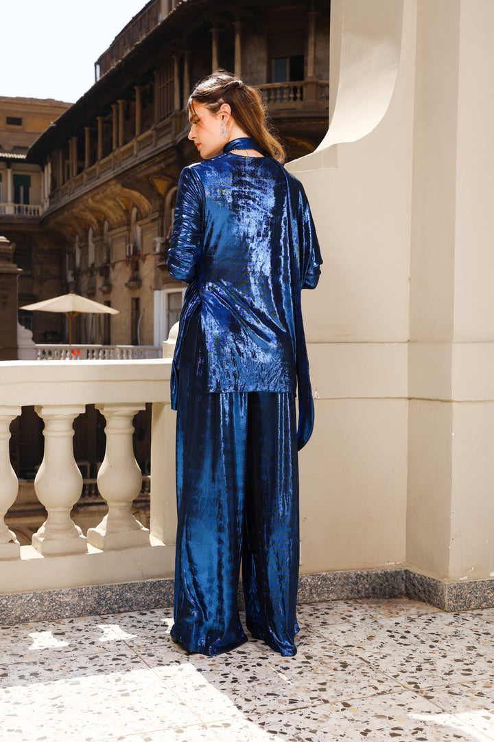 Draped Twilight Set - Blue