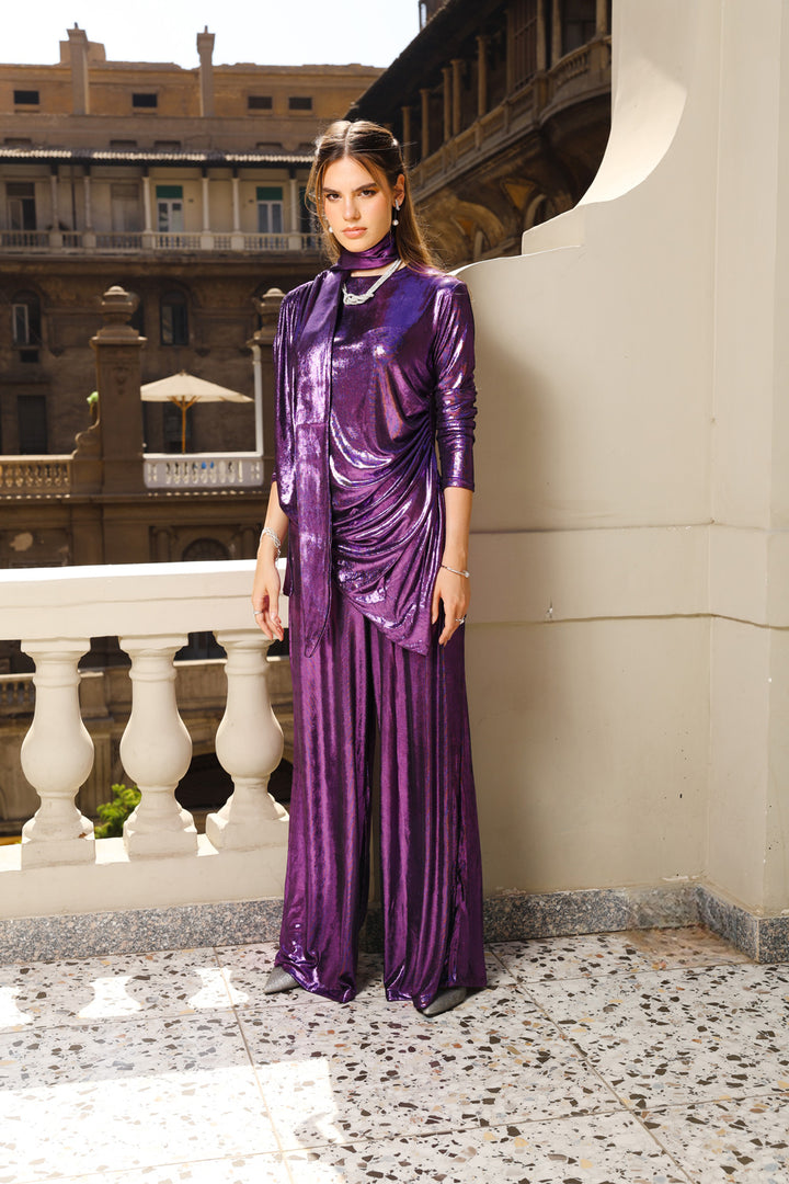 Draped Twilight Set - Purple