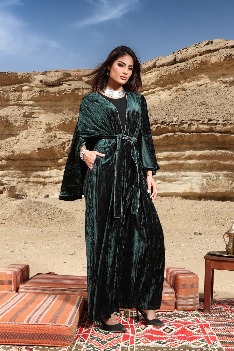 Zomorrod velvet jumpsuit – sarasalamadesigns