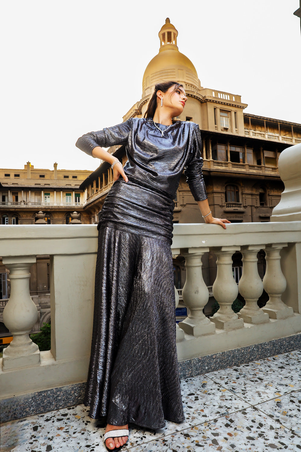 Glimma Dress - Silver