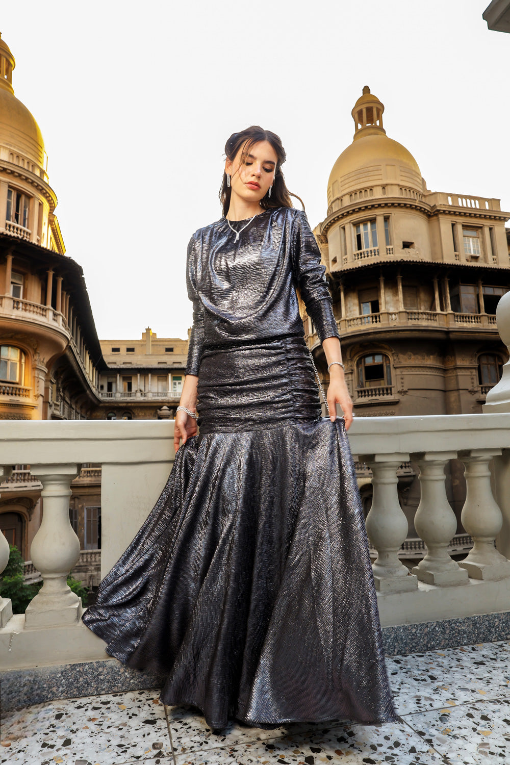 Glimma Dress - Silver