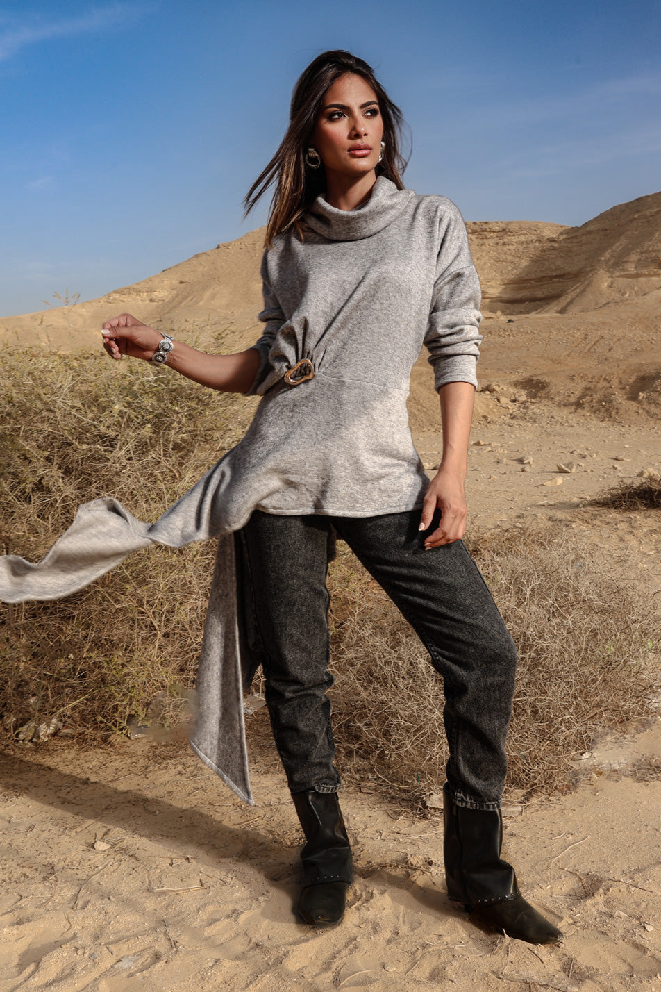 Draped Asymmetric Top