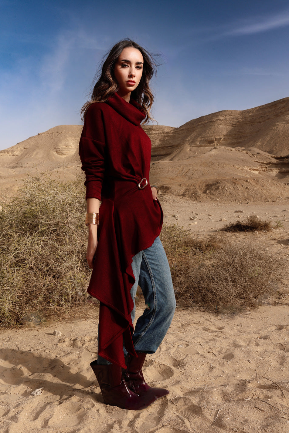 Draped Asymmetric Top