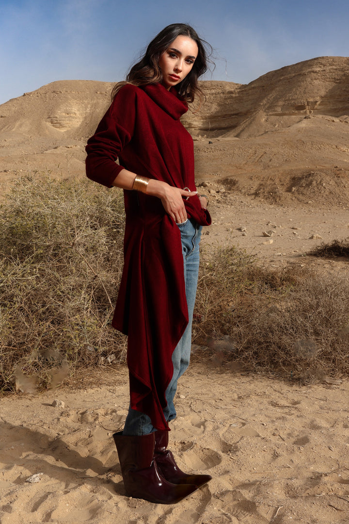 Draped Asymmetric Top