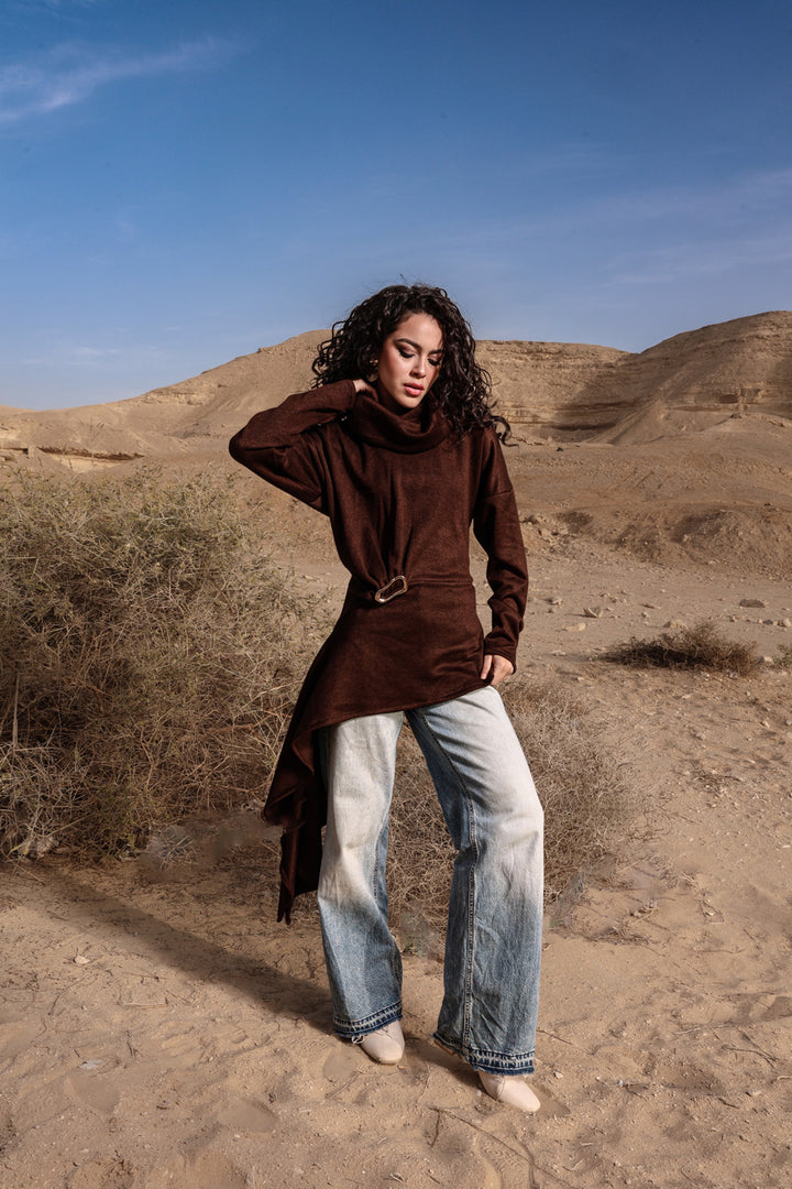 Draped Asymmetric Top