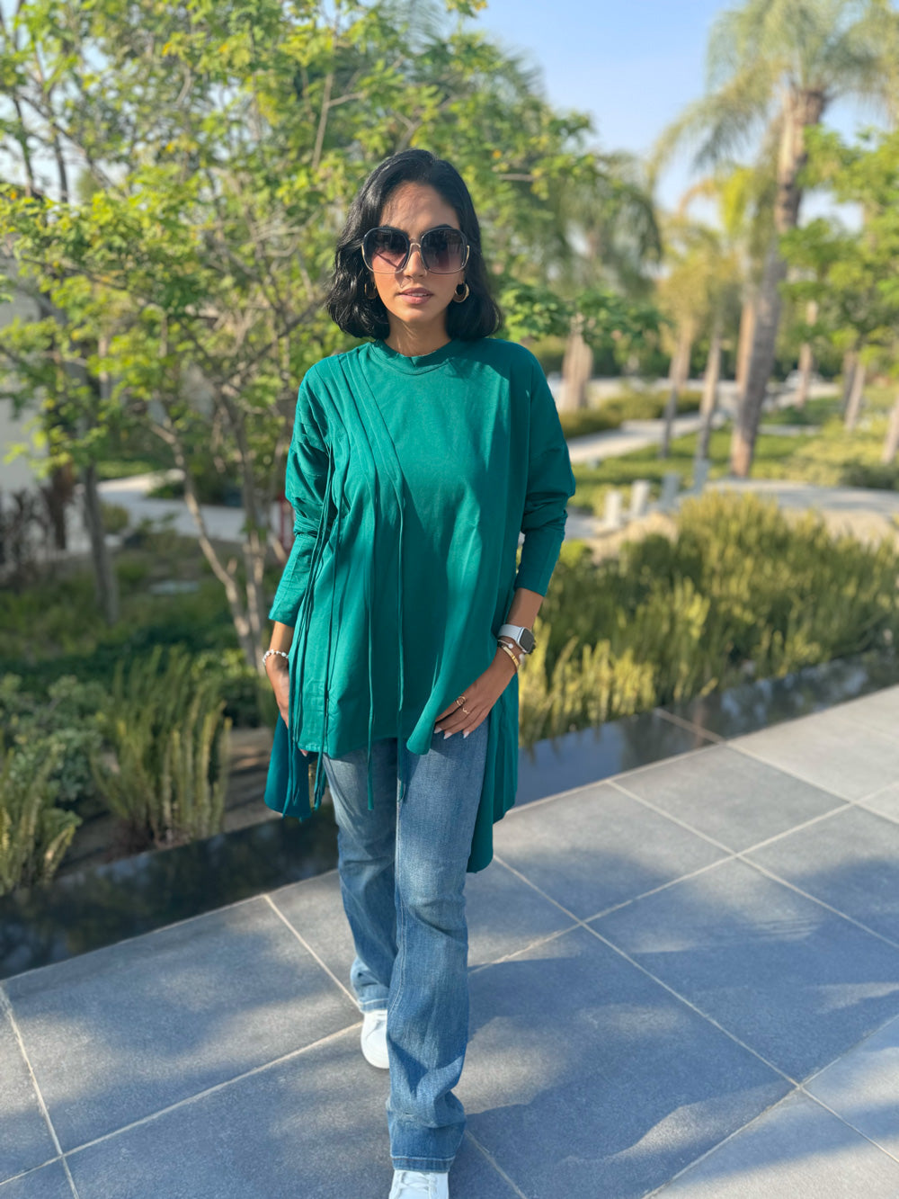 Fringes Cotton T-shirt