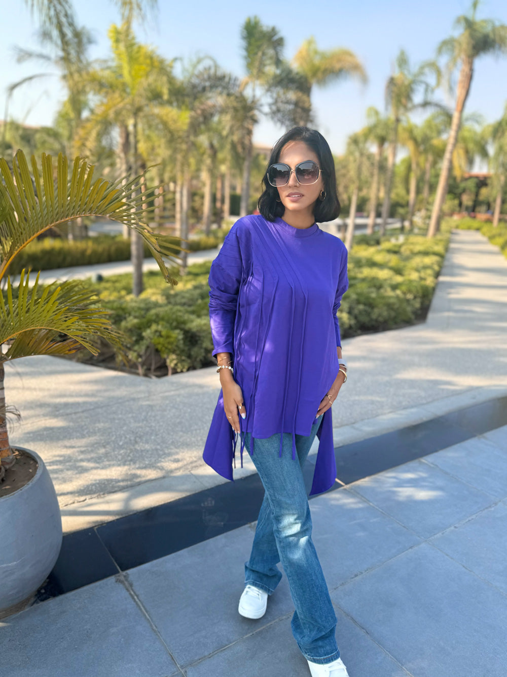 Fringes Cotton T-shirt