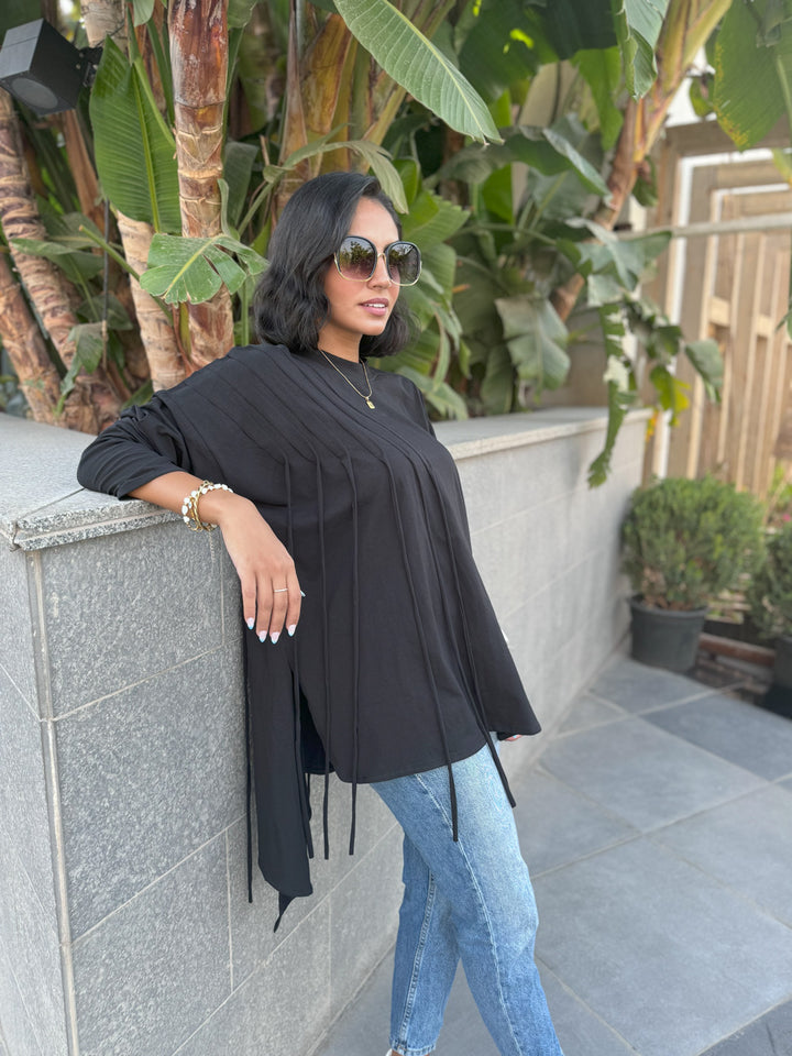 Fringes Cotton T-shirt