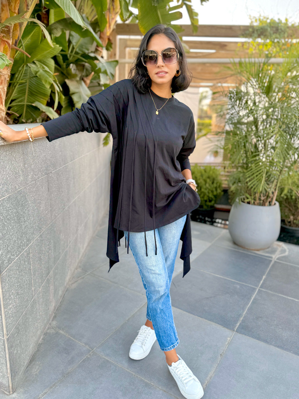 Fringes Cotton T-shirt