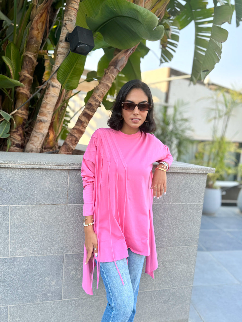 Fringes Cotton T-shirt